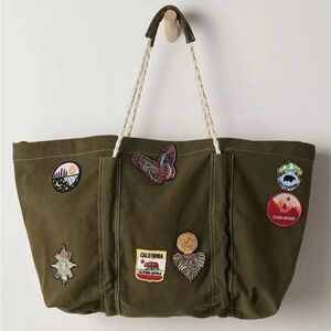 NWT Free People Been There Badge Tote